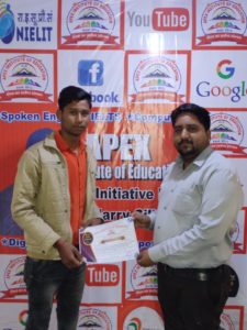  Sanjay Gupta Sir facilitates Diploma to Apex student
